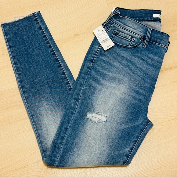 PACSUN Denim Allan Wash Medium Blue Jeans, Size 27 - Picture 2 of 11